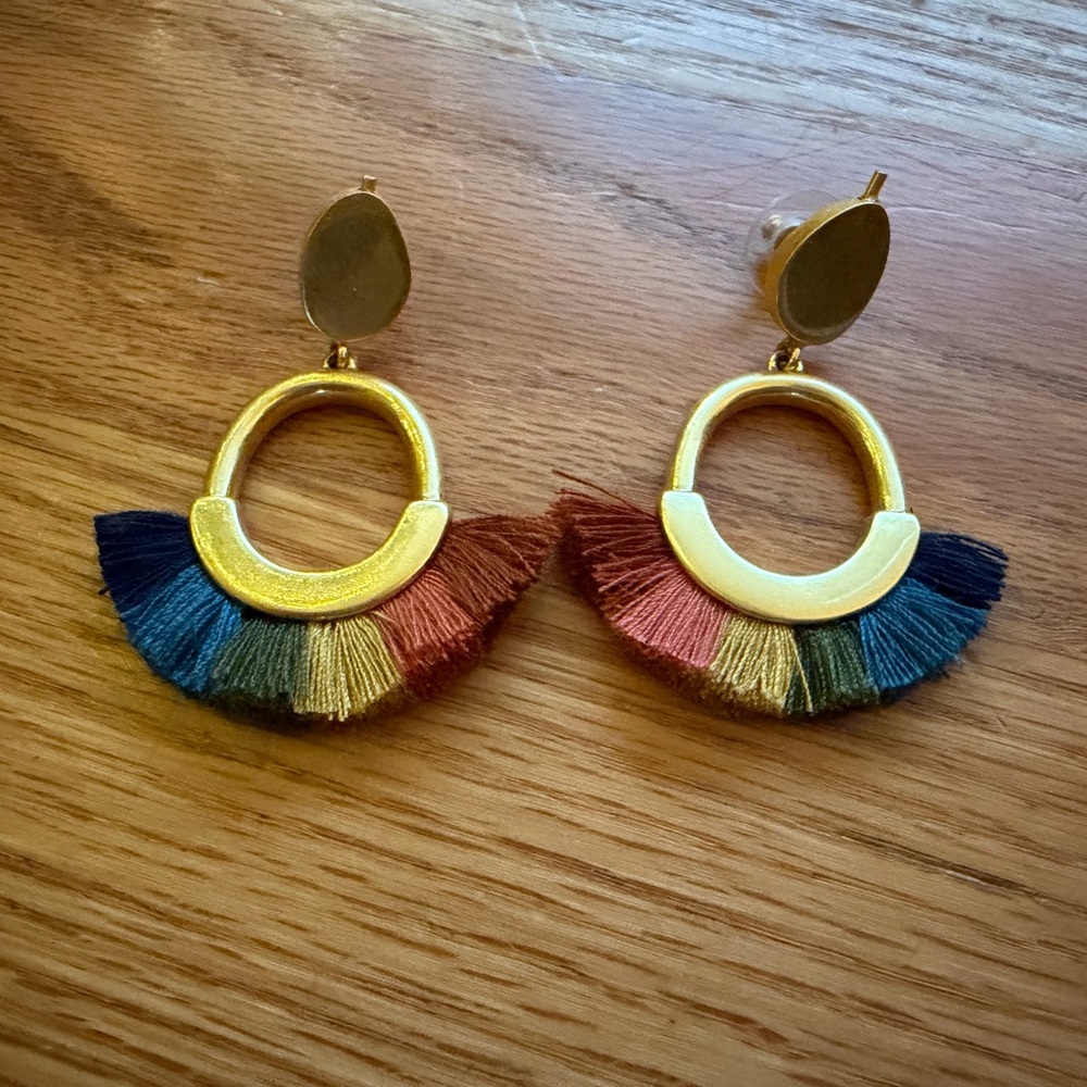 Madewell fringe statement tassel earrings